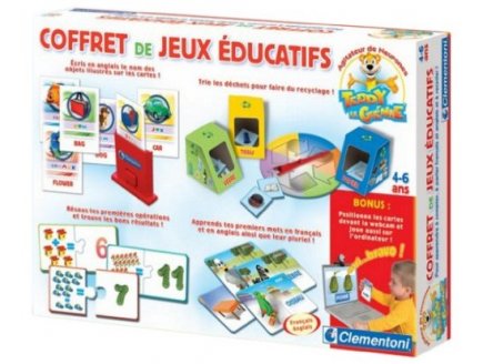 COFFRET DE JEUX EDUCATIFS - TEDDY LE GENIE - CLEMENTONI - 62194