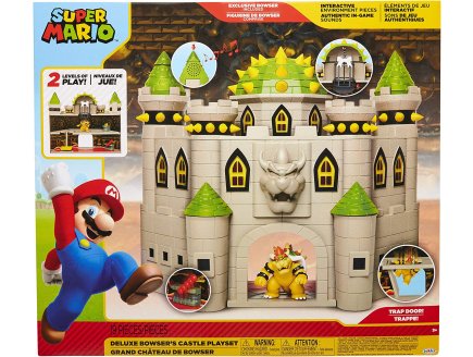 COFFRET DELUXE GRAND CHATEAU DE BOWSER 2 NIVEAUX AVEC SONS -  FIGURINE NINTENDO ARTICULE - SUPER MARIO JAKKS