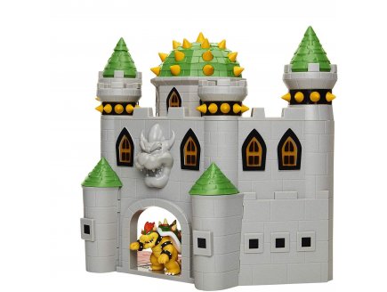 Coffret deluxe grand chateau de bowser 2 niveaux avec sons -  figurine Nintendo articule - super mario jakks