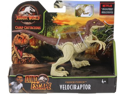 COFFRET DINOSAURE ATTAQUE FEROCE VELOCIRAPTOR - JURASSIC WORLD - MATTEL