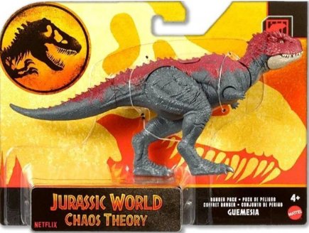 Coffret Dinosaure Chaos Theory : Guemesia - Danger Pack - Dino articulé 20 cm - Jurassic World - Mattel JCL51