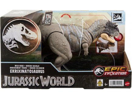 COFFRET DINOSAURE EKRIXINATOSAURUS - ARTICULE ET SONORE - DINO EPIC EVOLUTION - JURASSIC WORLD - MATTEL HTK70