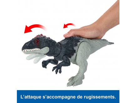 Coffret dinosaure eocarcharia - articule et sonore - dino trackers - jurassic world - Mattel hlp17