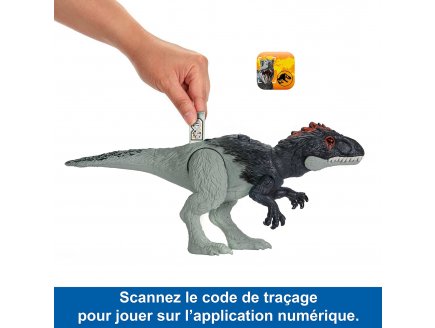 Coffret dinosaure eocarcharia - articule et sonore - dino trackers - jurassic world - Mattel hlp17