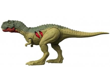 Coffret dinosaure extreme damage quilmesaurus - dino articule vert 19 cm - jurassic world - Mattel