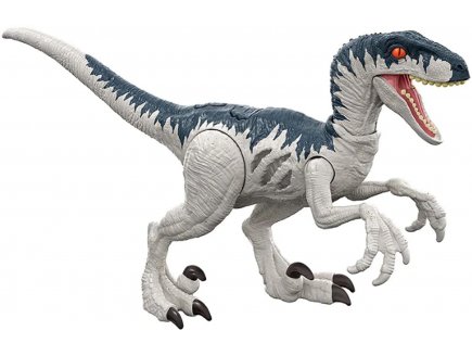 Coffret dinosaure extreme damage velociraptor - dino articule 19 cm - jurassic world - Mattel