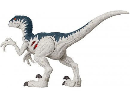 Coffret dinosaure extreme damage velociraptor - dino articule 19 cm - jurassic world - Mattel