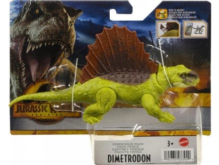 COFFRET DINOSAURE FEROCES DIMETRODON - DINO JURASSIC WORLD - MATTEL