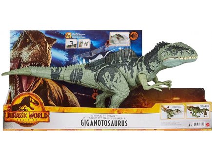 COFFRET DINOSAURE GIGANOTOSAURUS - ARTICULE ET SONORE - DINO ATTAQUE SUPREME - JURASSIC WORLD - MATTEL GYC94