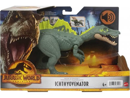 COFFRET DINOSAURE ICHTHYOVENATOR - ARTICULE ET SONORE - DINO DOMINION - JURASSIC WORLD - MATTEL HDX44