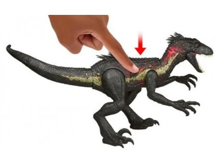 Coffret Dinosaure Indoraptor avec son et lumière - Ultimate Damage - Dino articulé 40 cm - Jurassic World - Mattel