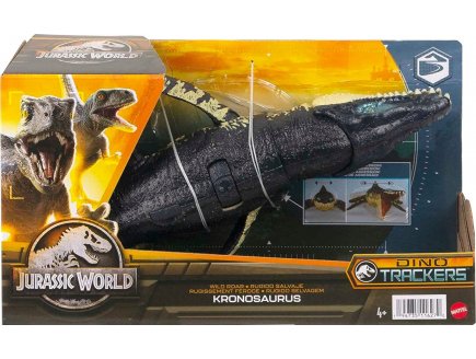 COFFRET DINOSAURE KRONOSAURUS - ARTICULE ET SONORE - DINO TRACKERS - JURASSIC WORLD - MATTEL HLP18