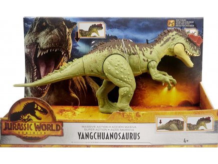 COFFRET DINOSAURE MEGA DESTRUCTEURS : YANGCHUANOSAURUS - ARTICULE - DINO ESCAPE - JURASSIC WORLD - MATTEL HDX49