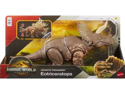 Coffret Dinosaure M�ga Pr�dateurs Eotriceratops 32 cm - Articul� - Dino Rebirth - Jurassic World - Mattel JGB93