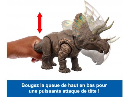 Coffret Dinosaure M�ga Pr�dateurs Eotriceratops 32 cm - Articul� - Dino Rebirth - Jurassic World - Mattel JGB93