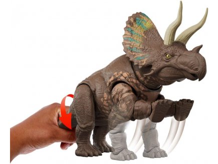 Coffret Dinosaure M�ga Pr�dateurs Eotriceratops 32 cm - Articul� - Dino Rebirth - Jurassic World - Mattel JGB93