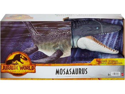 COFFRET DINOSAURE PROTECTEUR DES OCEANS : MOSASAURUS GEANT 71 CM - ARTICULE - DINO - JURASSIC WORLD - MATTEL HNJ57