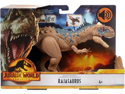 COFFRET DINOSAURE RAJASAURUS - ARTICULE ET SONORE - DINO ATTAQUE - JURASSIC WORLD - MATTEL HDX35