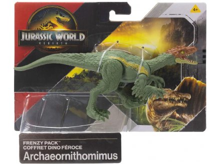 Coffret Dinosaure Rebirth : Archaeornithomimus - Combat extr�me - Dino articul� 19 cm - Jurassic World - Mattel JGB76