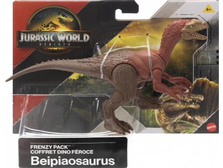 Coffret Dinosaure Rebirth : Beipiaosaurus - Combat extr�me - Dino articul� 19 cm - Jurassic World - Mattel JGB74