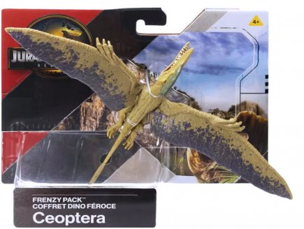 Coffret Dinosaure Rebirth : Ceoptera - Combat extr�me - Dino articul� 25 cm - Jurassic World - Mattel