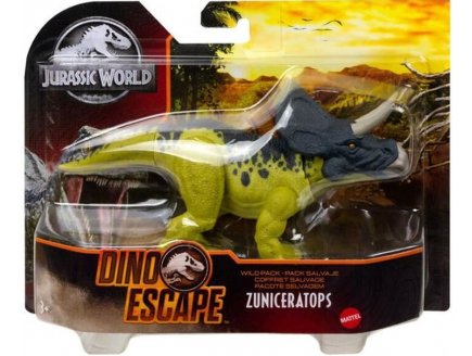 COFFRET DINOSAURE SAUVAGE ZUNICERATOPS - JURASSIC WORLD - MATTEL