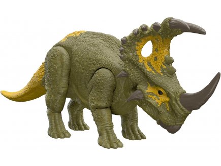 Coffret dinosaure sinoceratops - articule et sonore - dino attaque - jurassic world - Mattel hdx43