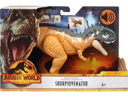 COFFRET DINOSAURE SKORPIOVENATOR - ARTICULE ET SONORE - DINO ATTAQUE - JURASSIC WORLD - MATTEL HDX37