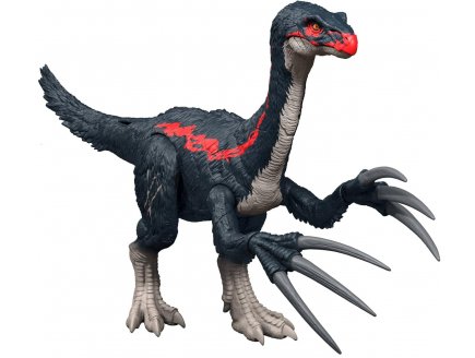 Coffret dinosaure Slash 'N Roar Therizinosaurus 40 cm - Articul + Bruitage attaque - Dino Chaos Thory - Jurassic World - Mattel JCG16