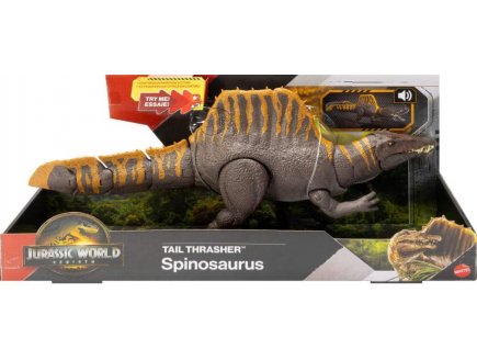 Coffret dinosaure Spinosaurus 55 cm - Articule avec son- Dino se déchaine en continu - Jurassic World - Mattel JGB57