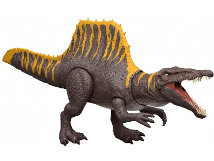 Coffret dinosaure Spinosaurus 55 cm - Articule avec son- Dino se déchaine en continu - Jurassic World - Mattel JGB57