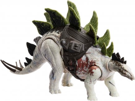 Coffret dinosaure : stegosaurus - articule - dino trackers - jurassic world - Mattel hlp24