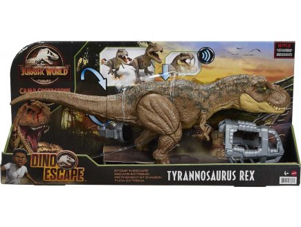 COFFRET DINOSAURE TYRANNOSAURUS REX - ARTICULE ET SONORE - DINO FURIE SUPREME - JURASSIC WORLD - MATTEL GYW84