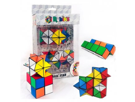 COFFRET DUO RUBIK'S MAGIC STAR - CUBE ETOILE MAGIQUE - CASSE TETE ORIGINAL