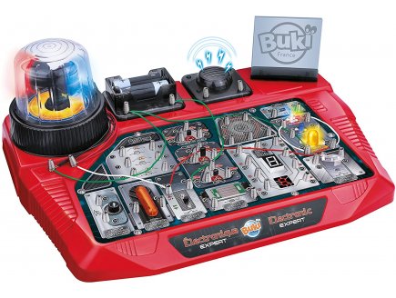 Coffret electronique expert - 50 montages de circuits - apprenti electricien - buki sciences - 7160