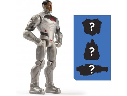 Coffret figurine cyborg 10 cm avec 3 accessoires mystere - dc - Spin master - 20123046