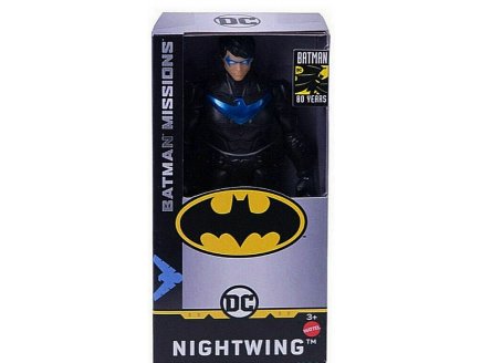 COFFRET FIGURINE NIGHTWING 15 CM - COLLECTION DC MISSIONS 80 ANS - MATTEL GCL00