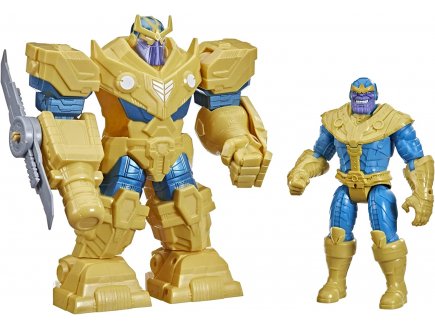 Coffret figurine thanos 22.5 cm avec armure d'infinite - avengers mech strike super-Heros - f0264