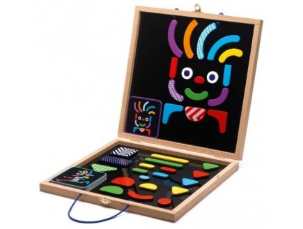 COFFRET GEOBONHOMME MAGNETIQUE - DJECO - DJ03136 - DESSIN