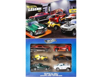 Coffret Hot Wheels Legends tour 6 véhicules - Mattel - Petites voitures metal 1:64