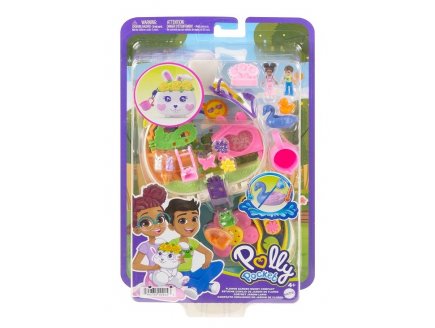 COFFRET JARDIN LAPIN POLLY POCKET - MATTEL - HKV36 - MINI UNIVERS POUPEE, ANIMAUX