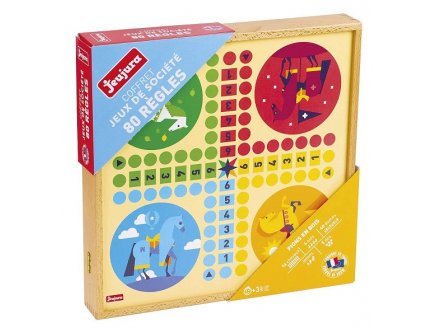 Coffret jeux de societe classiques 150 regles - Jeujura - 8124 - malette multi-jeux