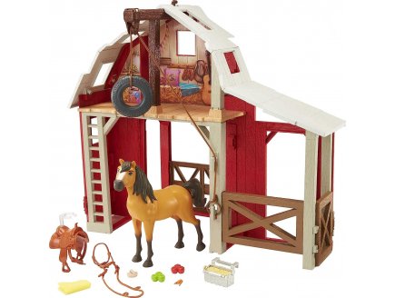 Coffret l'ecurie de spirit + cheval spirit + 10 accessoires - Mattel