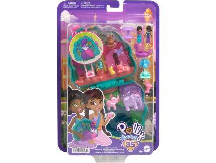 Coffret Le Jardin du Paon Polly Pocket - Mattel - HWN97 - Mini univers poupe, animaux