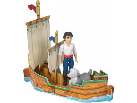 Coffret livre d'histoire Ariel avec 6 figurines : Ariel - Prince Eric - Max - Roi Triton - Ursula Et Crabe S�bastien - Poup�e Disney Princesse
