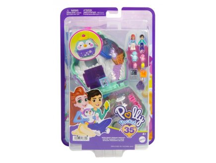 COFFRET MANCHOT A LA NEIGE POLLY POCKET - MATTEL - HRD34 - MINI UNIVERS POUPEE, ANIMAUX