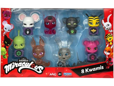 Coffret Miraculous 8 Kwamis : Wayzz Duusu Trixx Fluff Tikki Plagg Pollen Nooroo - Bandai - P50533