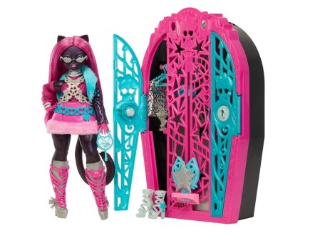 Coffret Monster High Monstrueux Secrets Catty Noir - Poup�e, dressing, accessoires - Mattel - JBG82