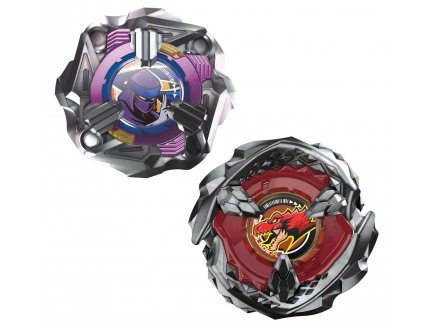 Coffret Pack Toupie Beyblade X : Beat Tyranno 4-70Q et Knife Shinobi 4-80HN - Type Attaque et dfense - Dual Pack