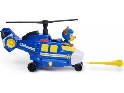 Coffret pat patrouille air rescue : helicoptere police + chase - vehicule - figurine chien - paw patrol - Spin master